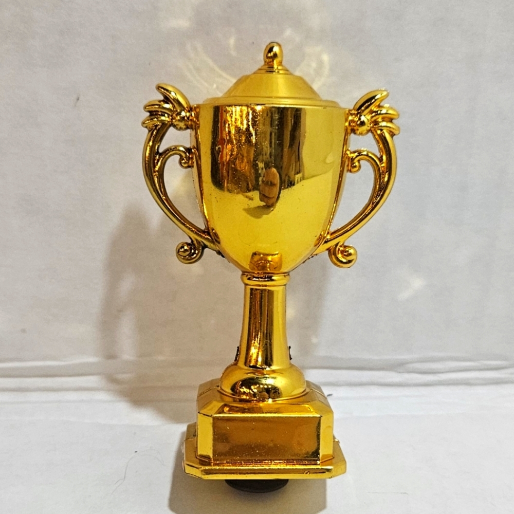 Gold Trophy Cup Cric Charm